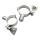 304 stainless steel pipe clamp bracket with outer wire thread G1/2 precision casting water pipe clamp hose hose clamp clamp buckle