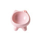 Cat bowl ceramic cute anti-black chin slanted mouth protects the cervical spine and is not easy to knock over cat rice bowl pet dog bowl dog basin