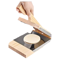 Rice dumpling press rice dumpling mold rice dumpling Qingming fruit stainless steel slot skin pressing tool solid wood skin press