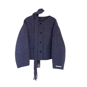 Enjoyme korean double-sided woolen short woolen jacket