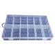 Transparent PP storage box can be split into numbers and divide the lattice box with larger size 12-grid parts box electronic component finishing box