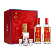 Luzhou Старый Погреб Tqu Opera Old Character Number Character Flowers Open Rich Gift Box 52 Град 500мл * 2 Бутылки Крепких Ароматов