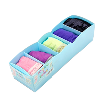 (Self-operated) House Story Japanese Underwear Storage Box Drawer Socks Compartment Organizing Box Plastic Partition Storage