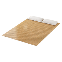 Di Yi Impression ultra-thin folding bamboo bed slat frame encrypted mattress plus hard waist protector solid wood silent bed slat mat