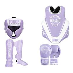 Children's Sanda Fighting Protective Gear Complete Set for Girls, Adult Training, Male Boxing Helmet, Muay Thai Fighting Brace, Leg Guards, Crotch Vagina