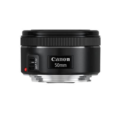 Canon EF 50mm f/1.8 STM standard prime lens small spittoon large aperture