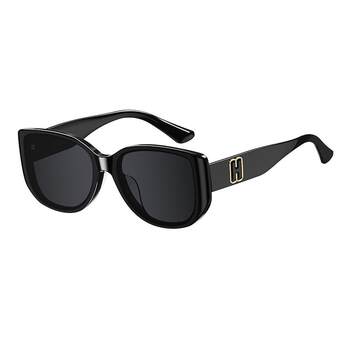 Helen keller sunglasses for women, trendy large frame, comfortable plate, cat-eye sunglasses, anti-uv, men's h2711