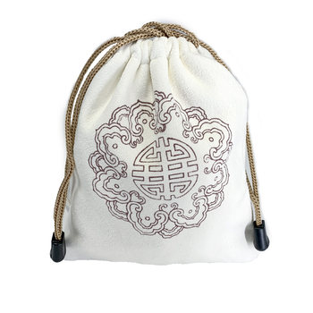 Wenwan storage buddhist beads plus velvet plate bead bag cloth bag