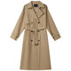 HaloLuu khaki trench coat high-end feeling