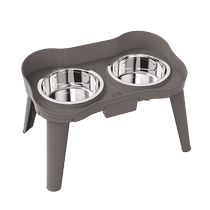 Dog bowls dog food basin double bowl kitty cat bowl dog drinking water rice bowl protection cervical spine bowls pet water bowls shelf