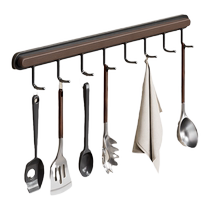 Kitchen hook wall hanging rack kitchen utensils punch-free storage rack small artifact storage and organization pot lid spatula