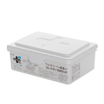 (Self-operated) inomata wet wipes facial tissue mask storage box with lid paper box small items organization box