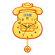 Rich Clock No-Punch Swing Wall Clock for Dining Room and Living Room