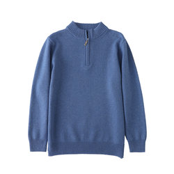 ດູໃບໄມ້ລົ່ນແລະລະດູຫນາວ 100% ເສື້ອຢືດ cashmere ຜູ້ຊາຍເຄິ່ງຫນຶ່ງຂອງ turtleneck zipper knitted double-ply thickened wool sweater ຄໍຮອບ sweater ຂະຫນາດໃຫຍ່