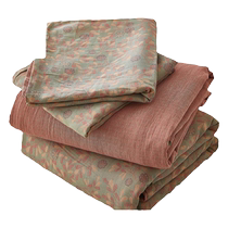 MUJI cotton yarn-dyed double-layer gauze quilt cover single piece 150x200x230 single quilt cover pure cotton quilt