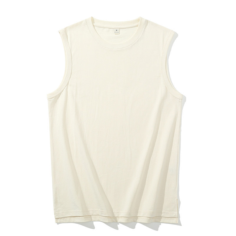 Heavy cotton vest men's summer outer wear sleeveless T-shirt