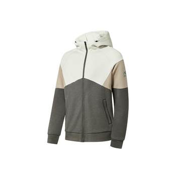 China Jordan Sports Jacket Men's 2023 Autumn and Winter New Hooded Cardigan Spliced ​​​Training Top Training Running