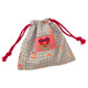 Ins style cute drawstring pocket lipstick storage bag portable foam small bag going out to wash makeup bag