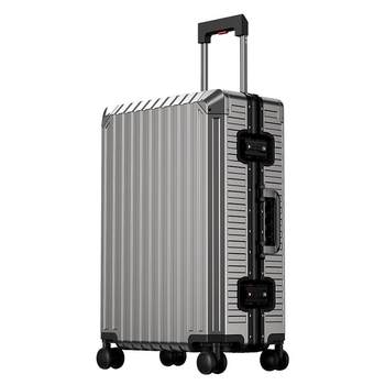 All-aluminium magnesium alloy trolley case universal wheel 24-inch suitcase men and women's 20 password boarding case metal suitcase