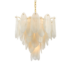 Postmodern Art Feather Glass Lamps Nordic Light Luxury Simple Living Room Main Lamp Bedroom Dining Room Sales Office Chandelier