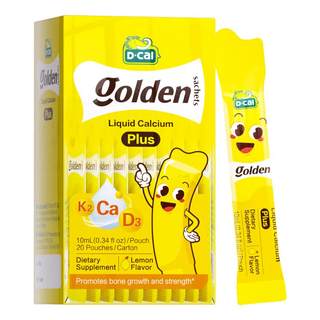 Dcal diqiao small yellow bar liquid calcium baby special calcium citrate vitamin d3k2 calcium children's growth calcium supplement