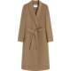 Broad lapel woolen coat autumn and winter new sheep wool mid-length commuter coat