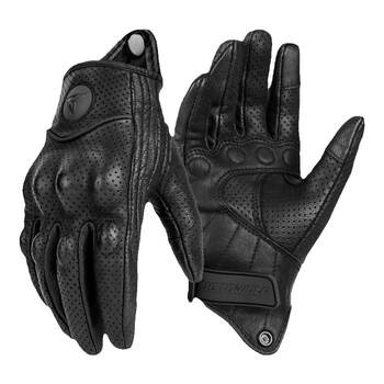 Modo wolf motorcycle gloves genuine leather full finger and half finger