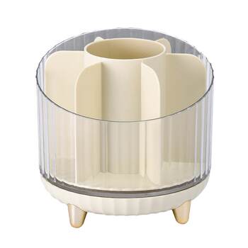 Rotating makeup brush storage cylinder dressing table storage box
