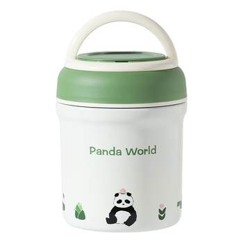 Fubao Panda Insulated Lunch Box Bucket ພະນັກງານຫ້ອງການສະແຕນເລດເອົາເຂົ້າທຽມ Stew Beaker Pot Bowl Lunch Box ພິເສດສໍາລັບນັກຮຽນ