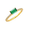 Leidy S925 silver sugar cube with diamond ring