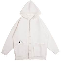 WOOKONG Tai Chi embroidery ງ່າຍດາຍ hooded sweater ສີຂາວຜູ້ຊາຍດູໃບໄມ້ລົ່ນແລະລະດູຫນາວຫນາ jacket ອົບອຸ່ນ