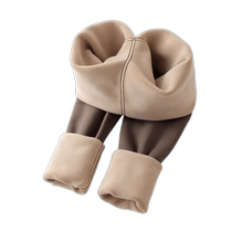 Brown Shark Pants Womens Outerwear Autumn and Winter Eight-Point Petite Leggings Plus Velvet Thickened Nine-Point Barbie Yoga Pants