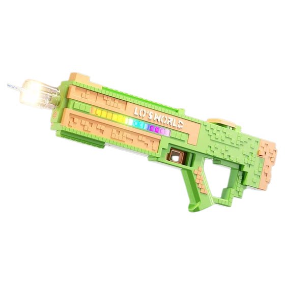 
Minecraft new peripheral children's black technology electric water gun boy toy spray water 2025 new style play water