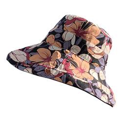 Double-Sided Cotton and Linen Fisherman's Hat for Middle-Aged and Elderly Mothers, Breathable Summer Sun Hat, Sun Protection Bucket Hat