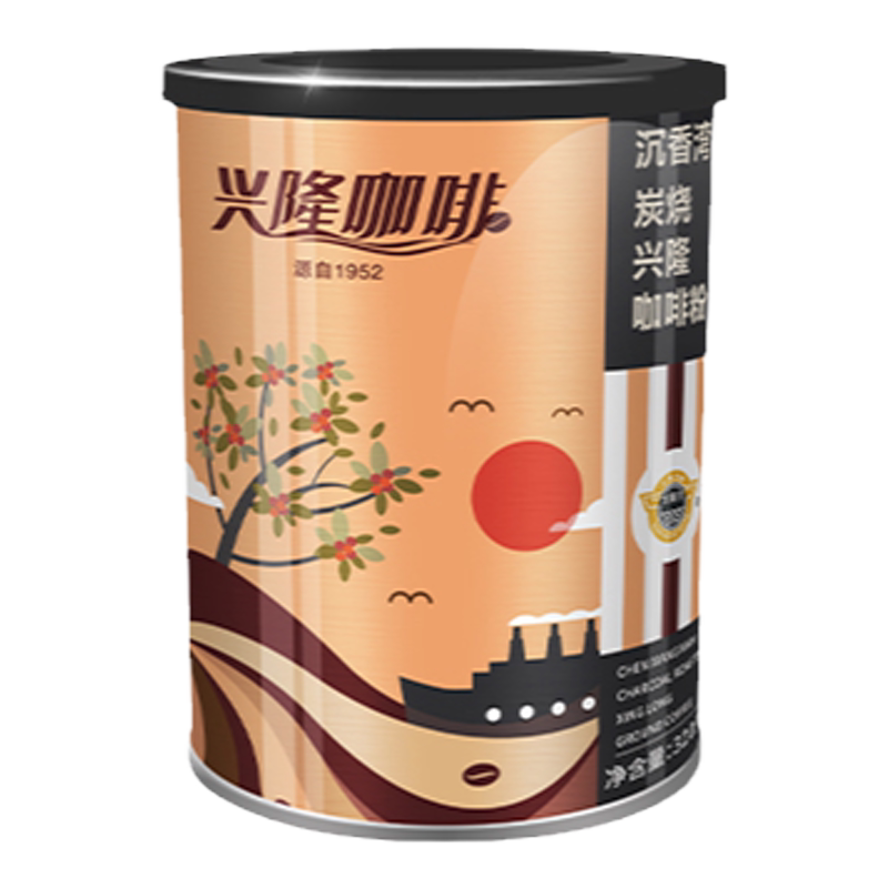 沉香湾炭烧粉炭烧豆研磨咖啡粉兴隆咖啡海南咖啡320g