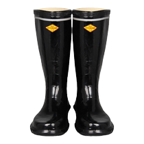 High voltage insulated boots for men electricians special anti-electricity rain boots water shoes 10 20 30KV medium-length rubber insulated shoes​