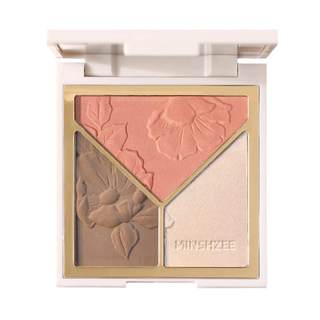 High-gloss contouring palette genuine three-color tear trough shadow for face