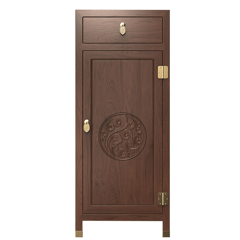Tiger new Chinese style solid wood invisible safe for home use 100 pounds password fingerprint CSP national standard safe 2026 new 110cm high anti-theft living room bedroom high-end hidden fixed