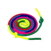 Qingqingzhiwu丨Colorful section-dyed polypropylene rope fashionable gradient sports gymnastics fitness weight-bearing skipping rope