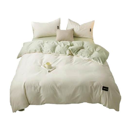 Muji four-piece set of all-cotton pure cotton bedding