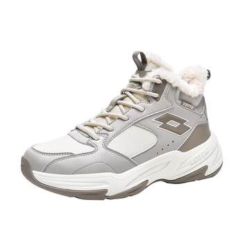 Lotto plus velvet warm high-top cotton shoes for women