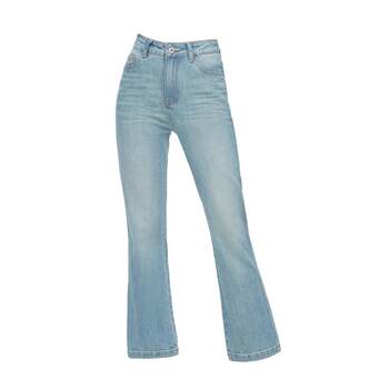 Ls Blue Home 009 Women's Jeans High Quality Washed High Waist Slim Slim Straight Leg Slightly Raised Nine-Point Pants for Women