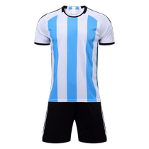 Argentina and Brazil childrens football uniforms for boys and girls primary school football training uniforms Messi and Ronaldo jersey customization