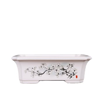 Premium rectangular flowerpot ink landscape painting new style