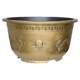 Large diameter imitation ceramic thickened flower pot bronze plastic resin iron tree balcony courtyard fish lotus water lily flower pot
