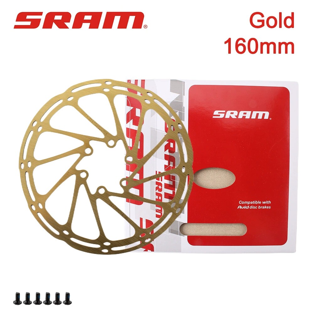 แผ่นเบรกจานดิสก์หลากสี Sram ขนาด 160/180/203 มม. แบบหกหลุม สำหรับจักรยานเสือภูเขา