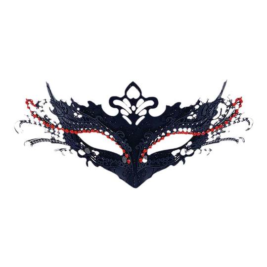 Masquerade princess mask female half face metal mask