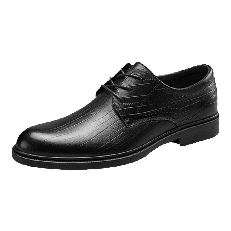 Yierkan Men's Business Genuine Leather Derby Shoes