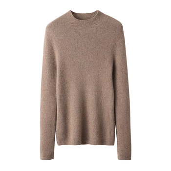 Women's high-end half-turtleneck sweater in autumn and winter