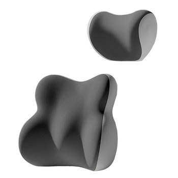 Car headrest and lumbar support set car seat back cushion